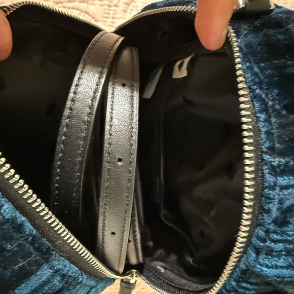 Briar Lane Quilted Crushed Velvet Mini Convertible Backpack - Picture 5 of 5